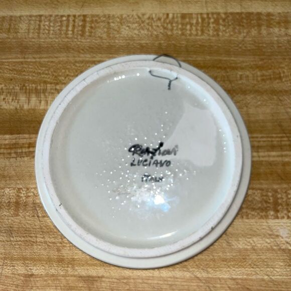 Vintage Italian Pesci‎ Fish Hand Painted Plate Wall Art Decor 4” - Picture 2 of 2